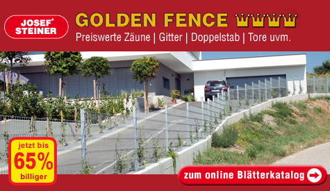 Zaun, Gartenzaun, Aluzaun, Sichtschutz beim Zaunspezialist Josef Steiner.