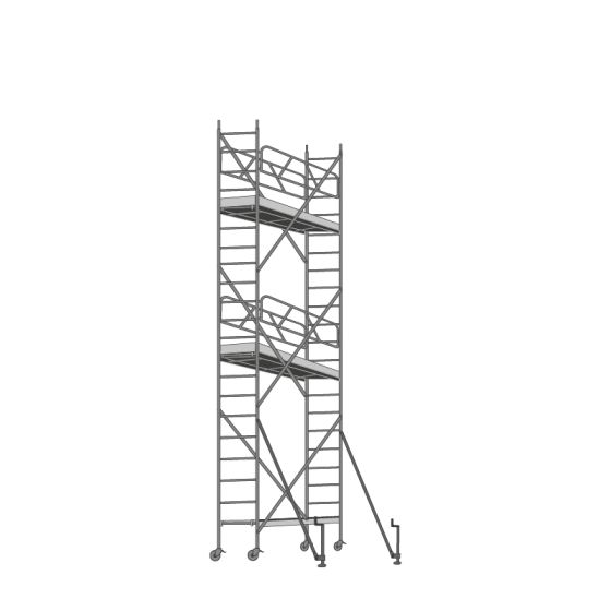 Alu Fahrgerüst Mod. B - Breite: 0,60 m, Länge: 2,00 m - Arbeitshöhe: 7,15 m