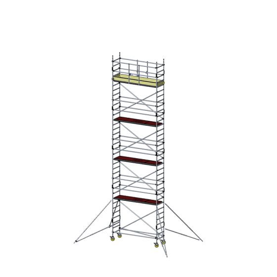 Alu Fahrgerüst Mod. D neue Norm MOBILE - Breite: 0,70 m - Gerüstl.: 3,05 m, Arbeitsh.: 10,30 m