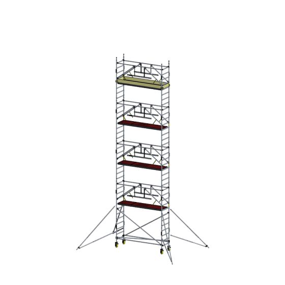 Alu Fahrgerüst Mod. D neue Norm SAFE - Breite: 0,70 m - Gerüstl.: 1,80 m, Arbeitsh.: 10,30 m