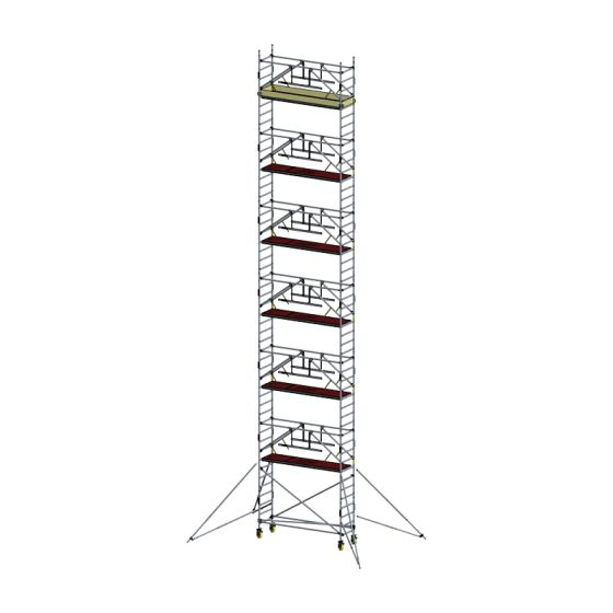 Alu Fahrgerüst Mod. D neue Norm SAFE - Breite: 0,70 m - Gerüstl.: 1,80 m, Arbeitsh.: 14,30 m