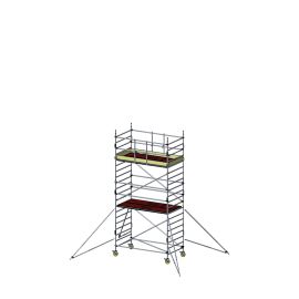 Alu Fahrgerüst Mod. E neue Norm MOBILE - Breite: 1,30 m - Gerüstl.: 1,80 m, Arbeitsh.: 6,30 m