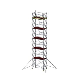 Alu Fahrgerüst Mod. E neue Norm MOBILE - Breite: 1,30 m - Gerüstl.: 1,80 m, Arbeitsh.: 12,30 m