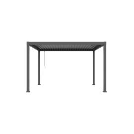 Pergola Dallas aus Stahl & Aluminium - Farbe: anthrazit, Länge: 4000 mm, Breite: 3000 mm, Höhe: 2500 mm