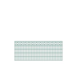 Schmuckzaun Barcelona - Ausführung: grün beschichtet, Höhe: 103 cm, Länge: 251 cm