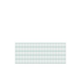 Doppelstabmattenzaun David 6/5/6 mm - Ausführung: grün beschichtet, Höhe: 103 cm, Länge: 251 cm