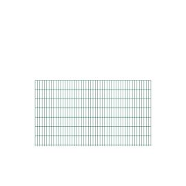 Doppelstabmattenzaun David 6/5/6 mm - Ausführung: grün beschichtet, Höhe: 143 cm, Länge: 251 cm